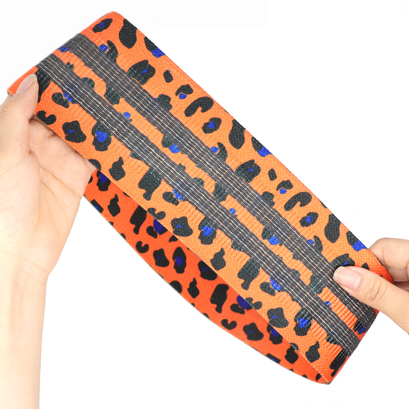 Pita Latihan Bokong Motif Leop - Yoga Fitness Resistance Band ulasan dan harga
