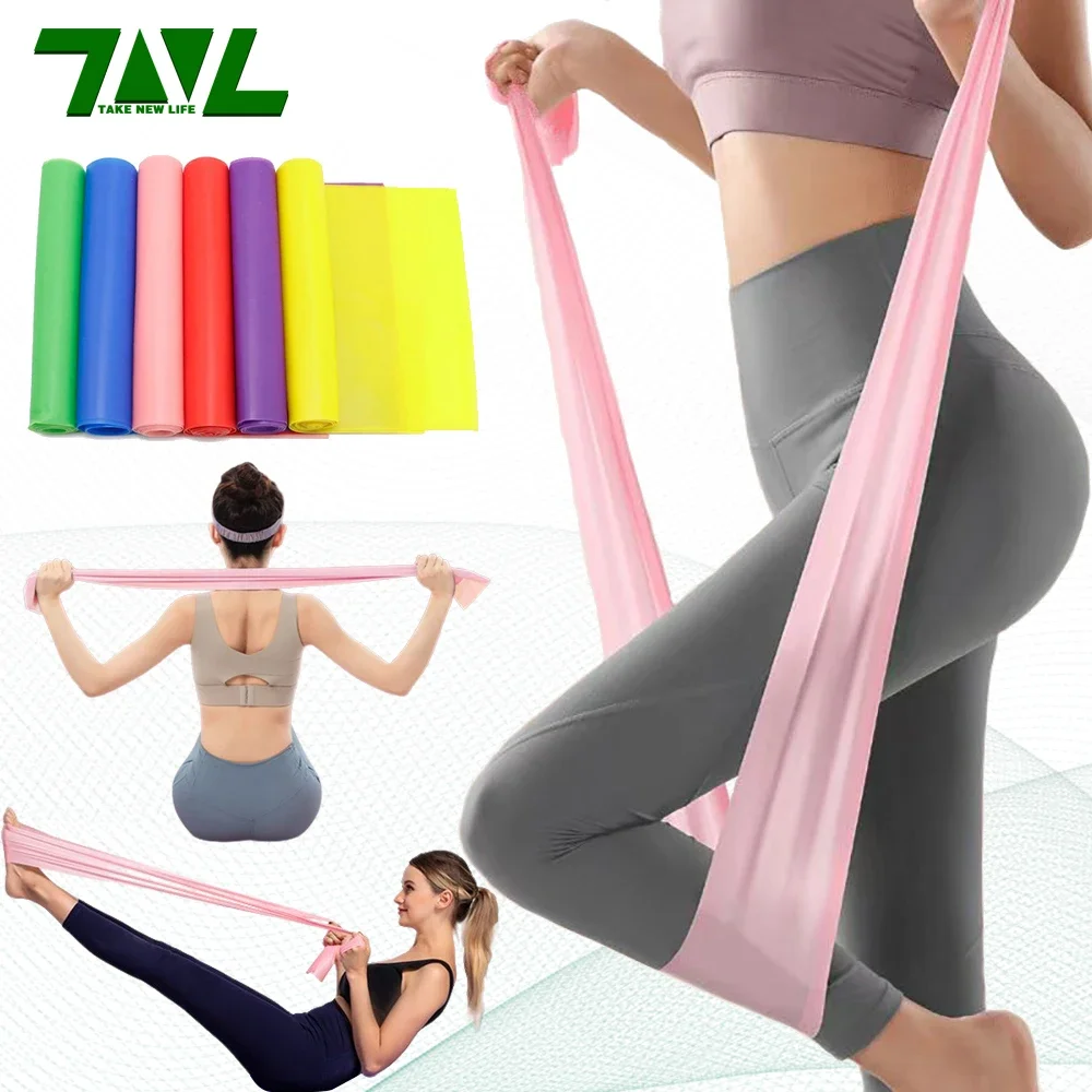 Panjang 200cm, Tali Resistensi - Yoga Fitness Resistance Band ulasan dan harga