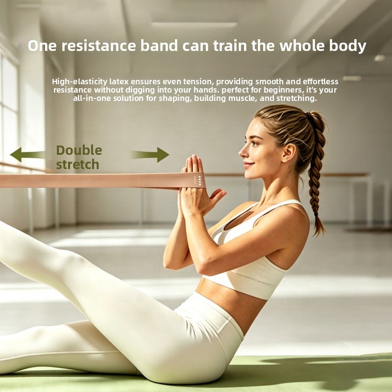 Set Tali Latihan Latex, Lingka - Yoga Fitness Resistance Band ulasan dan harga
